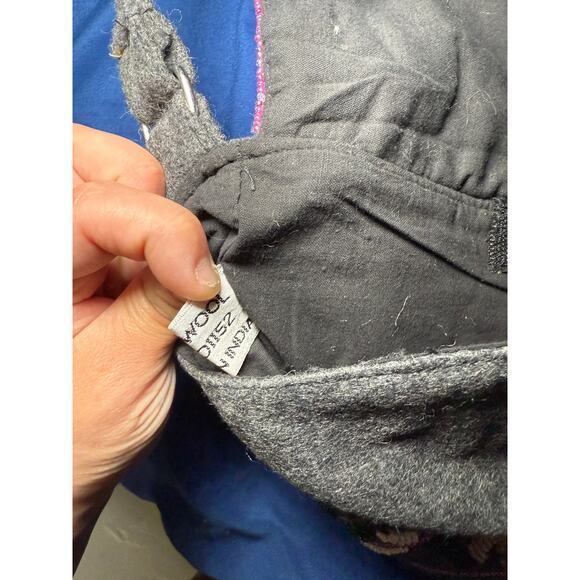 Womens vintage 100% wool beaded mini purse regency fairy evening bohemian - Picture 4 of 7